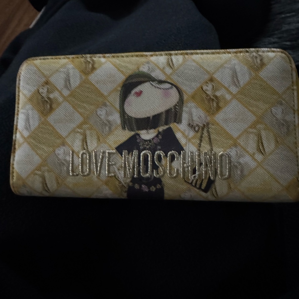 Love Moschino Graphic Yellow Wallet